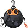 Zestivra Borsa per attrezzi da pesca, con doppio foro di uscita, resistente | Borsa porta lenza da pesca con moschettone per pescatori, zaino da uomo, cintura, bobina, kayak, barca