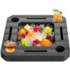Generic Supporto per bevande galleggianti per vasca idromassaggio e cibo vassoio | Galleggiante portabevande per vasca idromassaggio, lago, spiaggia, nuoto, adulti, frutta, vasca da bagno, feste, kayak