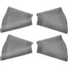 BIUYUYO 2 Coppie Polsino Muta Subacquea in Gomma Neoprene Nero | Guarnizione da Polso, Ricambio per Guanti e Maniche Tute, Due Paia Incluse, per Pesca e Immersione