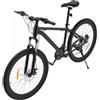 GSSHAYAKJ Mountain bike da 26 pollici, 21 marce, hardtail, da uomo e donna | Con forcella ammortizzata, freni a disco anteriori, posteriori, schienale regolabile, ruote con catarifrangenti