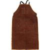 Domary Grembiule da Saldatura in Pelle Resistente Al Calore Ignifugo | Tasche per Attrezzi Durevoli per la Lavorazione del Legno, Cucina, Fabbro, Carpenteria, Grembiule in Pelle Marrone con