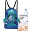 Generico Borsa da nuoto per bambini, Zaino da piscina Tessuto Oxford impermeabile | Borsa da piscina con scomparti asciutti e bagnati per piscina spiaggia viaggi doccia esterna sauna campeggio escursionism