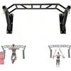 Generic Barra per trazioni e dip station per montaggio a parete, resistente, barra multi-grip per chin up per palestra domestica, attrezzatura per allenamento di forza indoor