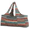 Velaurs Xiuganpo Borsa Yoga Oversize con Tracolla Lunga Stile Etnico | Tasca Frontale per Telefono Tutte le Misure del Tappetino Trasporto a Spalla o a Mano Struttura in Tela Borsa Sportiva