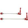 Honseadek Set Leve MTB 140/180mm per Ruota Anteriore Posteriore | acciaio , guarnizioni ottone, per perno esagonale 2mm, previene allentamento leveraggio