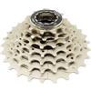 FUANA Cassetta a 7 velocità 11-28T argento per bici a ruota libera leggera 7 velocità pignone 11-28T per biciclette per bici da strada argento durevole 7 velocità cassetta per bici da strada 11-28T gamma di