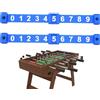 Générique Contatore di punteggi da calcio balilla, mini da tavolo, visualizzazione | Parti | Tavola universale per calcio da sala, manuale portatile durevole per la pratica del torneo
