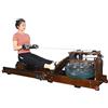 Generic Vogatore resistente all'acqua, macchina per uso domestico con guida di scorrimento in alluminio, 6 resistenze regolabili e monitor LCD, per palestra domestica e allenamento cardio