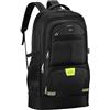 AZHKJKZH Zaino Trekking Zaino Da Campeggio Escursionismo 65 Litri, Caccia Per Pesca All'aperto, Arrampicata Campeggio(Black)