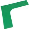 NIUDEYROE Disco angolare per campo da tennis a forma di L, in PVC, colore: verde | Marcatore in PVC verde resistente a forma di L per un preciso allineamento degli angoli del campo da tennis e guida della