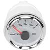 Domary Indicatore Livello Carburante Marino Programmabile da 52 Mm | Contatore Serbatoio Barca Impermeabile IP67, Cornice in Acciaio Inossidabile, Retroilluminazione Regolabile, 9-32 V per