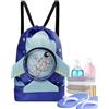 Generico Borsa da nuoto per bambini, Borsa da nuoto per bambini Tessuto Oxford | Zaino con coulisse e tasca bagnata per il nuoto per piscina spiaggia viaggi doccia esterna sauna campeggio escu