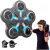 KISABAER Macchina di Boxe Musicale,Musica da parete Box,Contatore intelligente,con | Music Boxing Machine,Boxe Interactive Bluetooth con Musica,3 velocità regolabili,Anti-Stress,Regalo perfetto per bambini