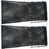 ULTECHNOVO 2 Pezzi Sacca Sub a Rete Coulisse, Zaino Leggero | Nylon Nero, Interno Capiente e Lavabile, per Maschere, Pinne e Scarpe D'acqua in Palestra O'aperto