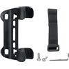 Generic Supporto per pompa per bicicletta, staffa di fissaggio a clip, colore nero | Morsetti a doppia bocca per pompe di diametro 2,4-2,6 cm, leggeri e resistenti