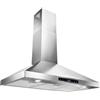 GIANTEX Cappa Aspirante Cucina 90 cm con 8 Velocità, 744 m³/h, Argento | Cappa Aspirante da Parete in Acciaio Inox con Controllo Gestuale/Touch, Luci LED Dimmerabili, Filtri a Carbone, 62 dB