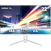 NILOX TECH - Monitor 22 144Hz/Full HD/HDMI/VGA - Bianco - NXM22FHD14411W