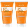 Eau Thermale Avène Cleanance Crema Solare Colorata SPF50+ 50ml - Protezione solare per pelle grassa a tendenza acneica, anti-imperfezioni 2x50 ml