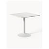 Westwing Collection Tavolo con piano in marmo Miley, 80 x 80 cm - Bianco