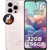 DOOGEE Smartphone DOOGEE Note58 Pro, Android 16, display 6,75" 90Hz, batteria 6250mAh, 32GB di RAM + 256GB di ROM, 4G, 16MP, NFC, sensore di impronte digitali, senza contratto