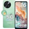 DOOGEE Smartphone DOOGEE Note59 Pro, Android 16, display 6,75" a 120Hz, batteria 6250mAh, 48GB+256GB di memoria, 5G, fotocamera da 16MP, NFC, sensore di impronte digitali, senza contratto