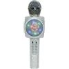 MUSIC STAR Microfono party karaoke brillante con altoparlante, bluetooth, effetti voice changer ed echo