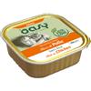 OASY 100 gr Oasy Alimento Completo Cibo Umido Delizioso Patè Adult per Gatti Adulti Ricco di Pollo in Vaschetta Grain e Gluten Free