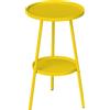 Aosom Tavolo da bistrot - 51 cm, giallo