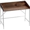 Aosom Scrivania in stile industriale - 109 cm, noce