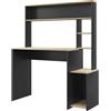 Aosom Scrivania in stile industriale - 114L x 45l x 138H cm