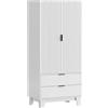 Aosom Armadio e guardaroba - con cassetti, 80x50x180cm, bianco