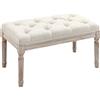 Aosom Sgabello - 80cm, crema