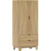 Aosom Armadio e guardaroba - con cassetti, 80x50x180cm, legno naturale