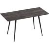 Aosom Tavolo da pranzo - allungabile, in acciaio, 160 cm, grigio
