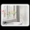 Aosom Specchio bagno LED con Bluetooth e funzione antiappannamento, 90 × 70 cm