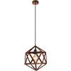 Eglo lampada a sospensione Embleton, 1 fiamma, stile industrial vintage, in | acciaio rame antico, per tavolo da pranzo o soggiorno, portalampada E27, Ø 30,5 cm