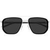 Gucci Occhiali da Sole GG2073S 001 Argento/Grigio Uomo 55/19/145
