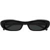 Saint Laurent Occhiali da Sole SL 557 SHADE PLUMP 001 Nero/Nero Donna 53/20/140