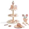 Set da Tè Giocattolo con Dolci a Tre Livelli Pasticceria Giocattolo Pastello