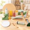 Set da Salone per Bambini in Legno Portatile Kit da Salone Giocattolo Creativo