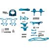 Scalewbin Metallo Modifica Accessori Kit Sospensioni Braccia Sterzo Fuso a snodo per TT02 TT-02 1/10 RC Auto Parti di Aggiornamento
