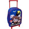 CARTOON Zaino asilo trolley Harry Potter, borsa per la scuola con manico allungabile, tempo libero, zainetto per bambini