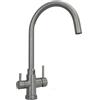 Miscelatore 3 vie LIGURIA INOX SPAZZOLATO per purificatore