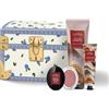 Euphidra - Cofanetto Natale Fazzoletto Ricamato Doccia Shampoo+Crema Mani+Profumo Solido Confezione 3 Pezzi
