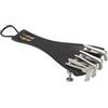 Tbest Corde per orchestra accessori e parti, cordiera in ebano, 3 in 1, con corda, set per violino 4/3 4/4