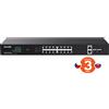 Tenda TEG1120P-16-250W switch Gigabit PoE+ 16x 1Gbps PoE+ 802.3af/at + 2x SFP + 2x RJ45, 230W, Rack