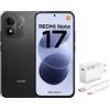 XIAOMI Smartphone Xiaomi Redmi Note 17 4G, 6/256GB, colore nero, con caricabatterie da 67W