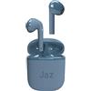 JAZ SBS JAZ Auricolari SILK true wireless stereo in-ear con custodia di ricarica, microfono integrato, per musica, chiamate, assistente vocale, autonomia di 5 ore consecutive, blu, Unica