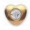 Inverness orecchini cuore crystal placcati oro r25c1 - INVERNESS - 923510325
