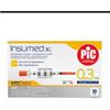 PIC Siringa per insulina pic insumed 0,3 ml 100 ui spazio zero ago 31 gauge 8 mm 3 sacchetti da 10 pezzi - PIC - 904047230
